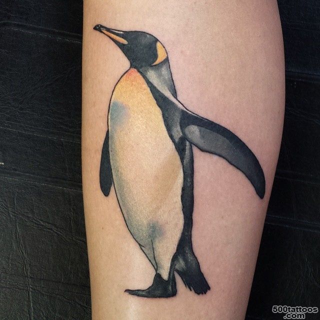 50 Cute and Funny Penguin Tattoo Designs_2