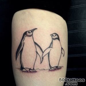 50 Cute and Funny Penguin Tattoo Designs_1
