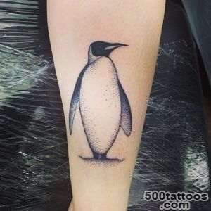 50 Cute and Funny Penguin Tattoo Designs_16