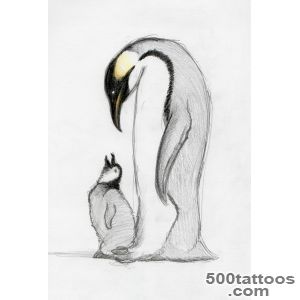 Penguin Tattoo On Leg Sleeve by Mefisto Tattoo Studio_29
