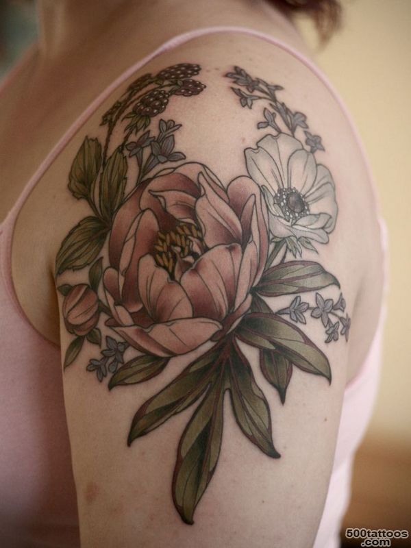 25 Beautiful Peony Tattoo Designs_11