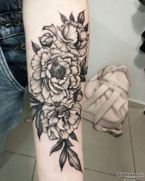 art tattoos tattoo artist tattooed floral peonies DOTS peony ..._12