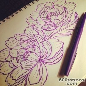 peony tattoo drawing   Google Search  Tattoos  Pinterest _29
