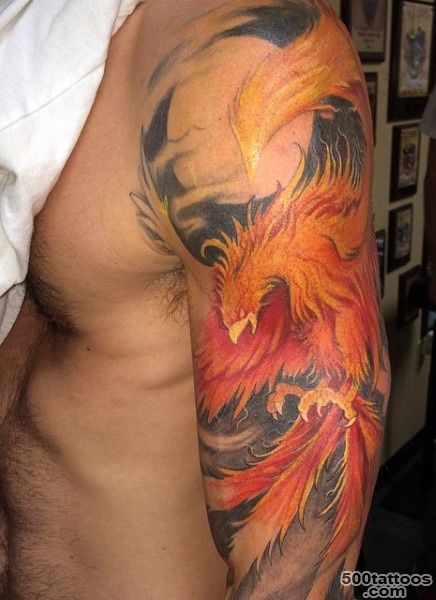 60 Phoenix Tattoo Designs For Men   A 1,400 Year Old Bird_48