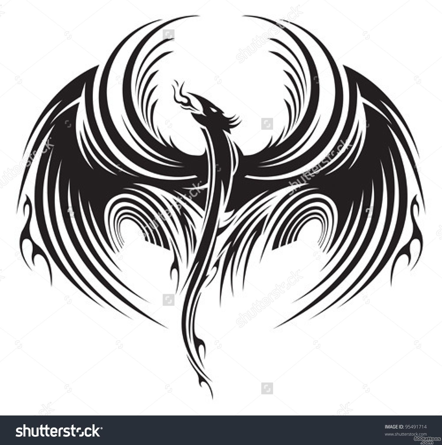 Phoenix Tattoo Stock Photos, Images, amp Pictures  Shutterstock_35