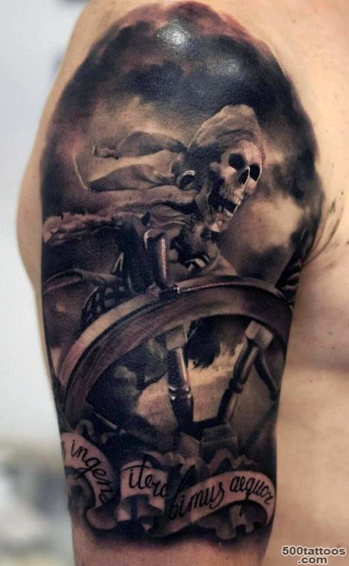 50 Pirate Tattoos For Men   Arrr, Ships And Eye Patches_4