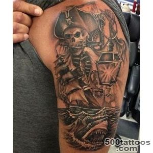 50 Pirate Tattoos For Men   Arrr, Ships And Eye Patches_5