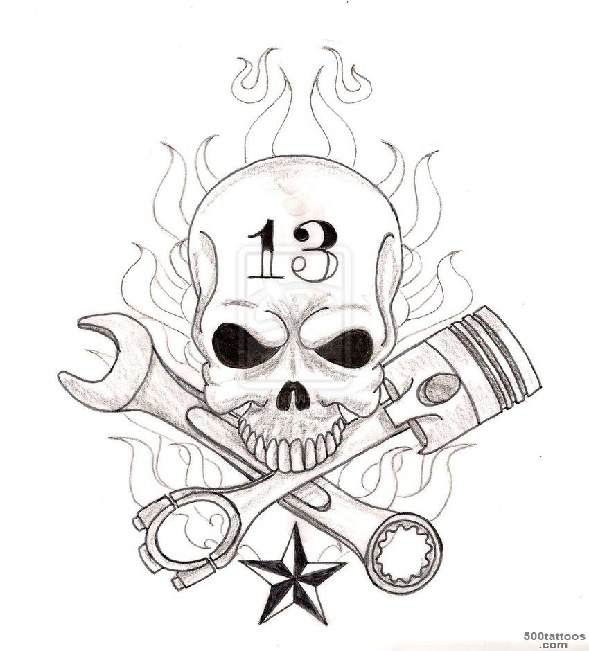 Motorcycle piston tattoos on Pinterest  Masonic Symbols, Skulls ..._23