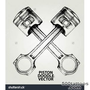 Engine Pistons Tattoo Design Stock Vectors amp Vector Clip Art _31