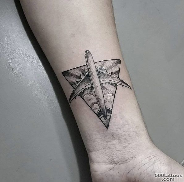 30 Amazing Airplane Tattoos For People Who Love To Travel ..._12