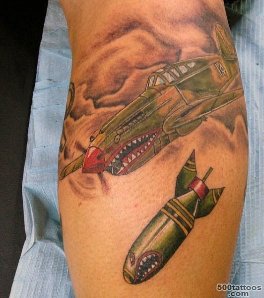 50 Airplane Tattoos For Men   Aviation And Flight Ideas_35