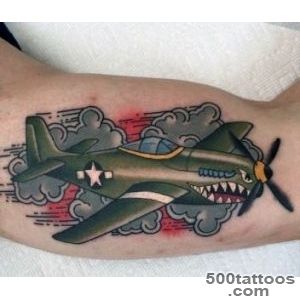50 Airplane Tattoos For Men   Aviation And Flight Ideas_8