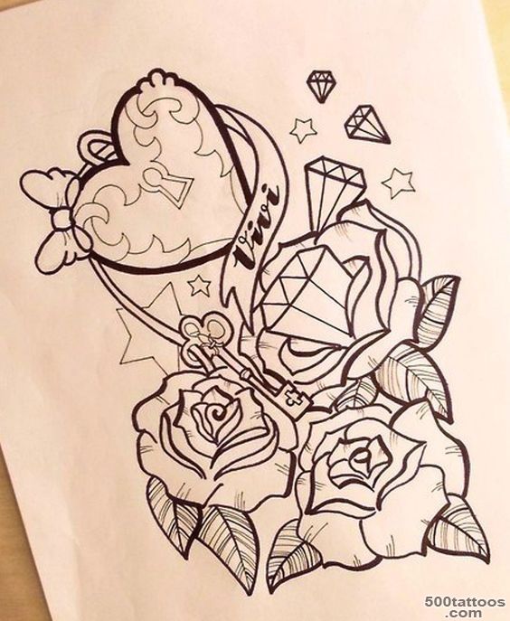 Girly Anchor Tattoos  girly anchor tattoo drawings   Popular ..._38