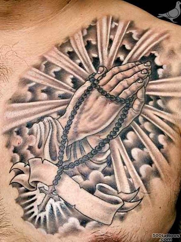 40 Images OF Praying Hands Tattoos   Way to God_21