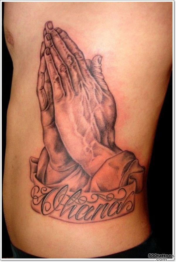 Top 25 Praying Hands Tattoos for the Faithful_42