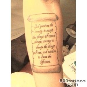 50 Serenity Prayer Tattoo Designs  InkDoneRight_31
