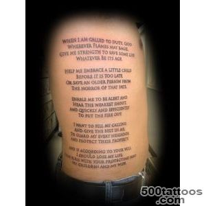 Lord#39s Prayer Christian Tattoo On Back  Tattoobitecom_50