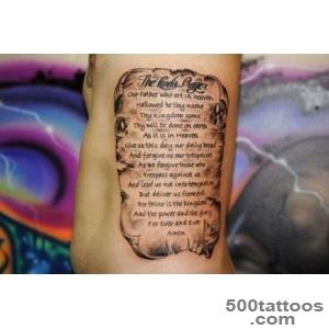 Our Lord Prayer Tattoo  The Lord#39s Prayer by silentminja _23