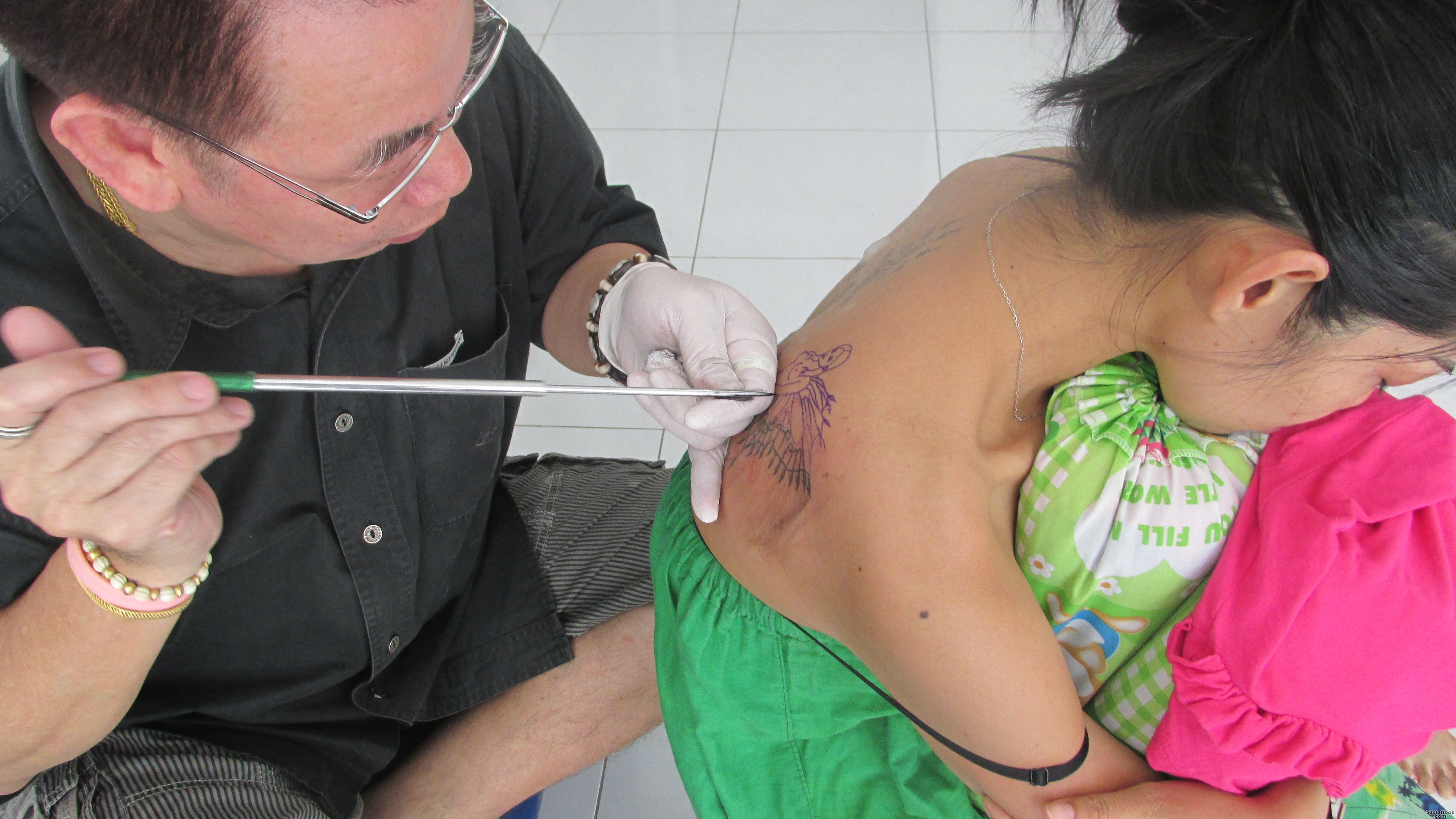 Getting a Sak Yant or Protection Tattoo in Thailand._26