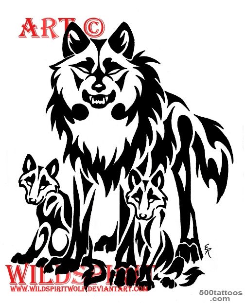 Pin Wolf Pup Tattoos Protective Father Tattoo on Pinterest_37