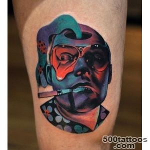 Johnny Depp Psychedelic Thigh Piece  Best tattoo ideas amp designs_19