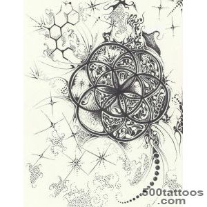 Tattoos on Pinterest  Flower Of Life, Sacred Geometry Tattoo and _29