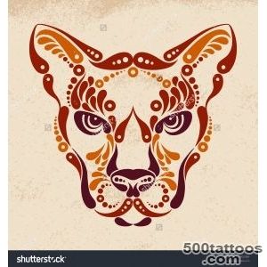 Puma Tattoo, Color Symbol Decoration Illustration   137602364 _42