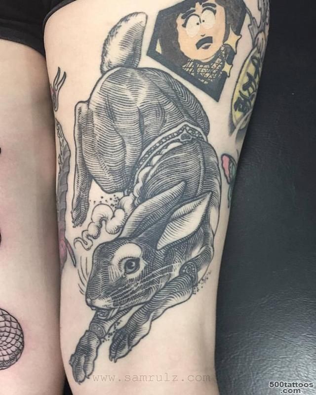 Bunny Rabbit Tattoo by Sam Rulz TattooNOW_15