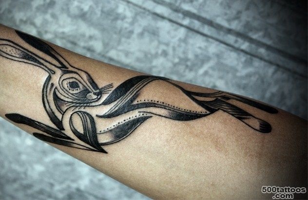 rabbit tattoo design by David Hale   Design of TattoosDesign of ..._18