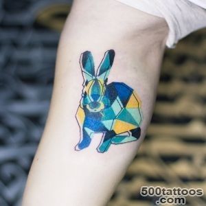 Rabbit tattoo design, idea, image