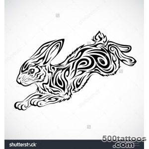 Tribal Rabbit Tattoo Stock Vector Illustration 66932947  Shutterstock_9