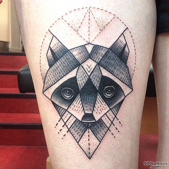 45+ Best Raccoon Tattoos_3