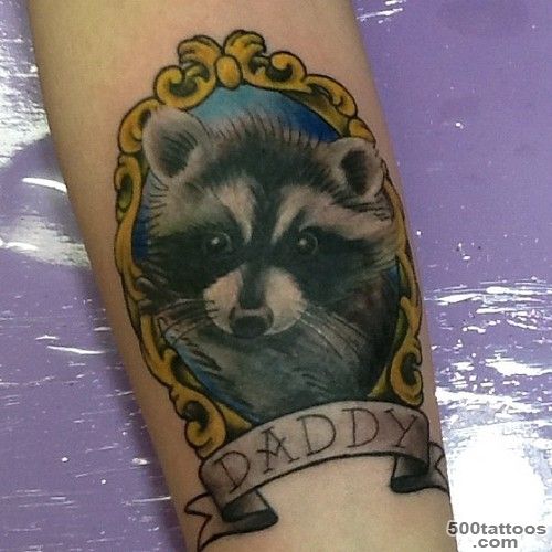 45+ Best Raccoon Tattoos_4