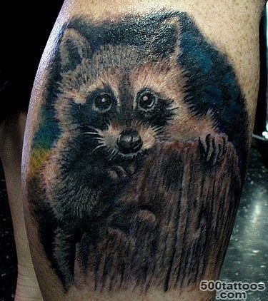 45+ Best Raccoon Tattoos_12
