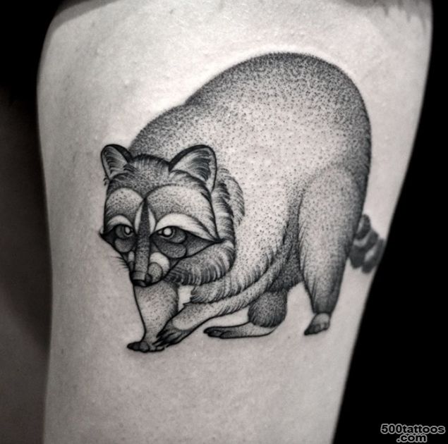 Dotwork Raccoon Tattoo by Kamil Czapiga   Katowice, Poland ..._20