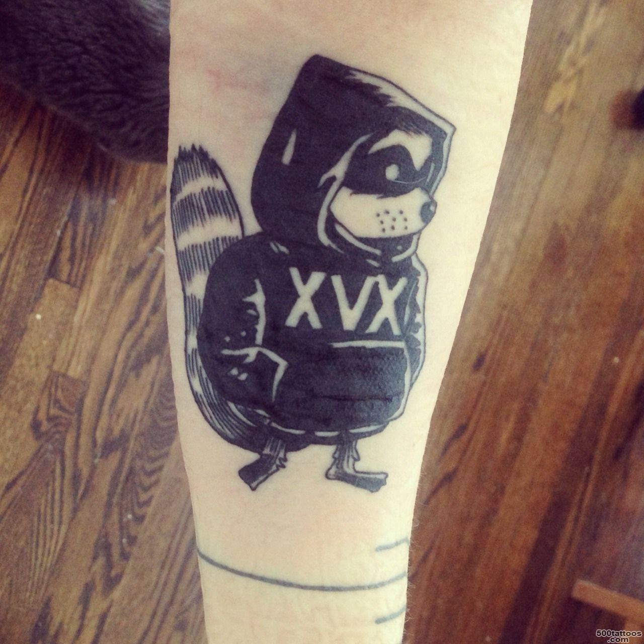 funnndock New xvx raccoon tattoo! Drawn for me by...   SCHISM ..._9
