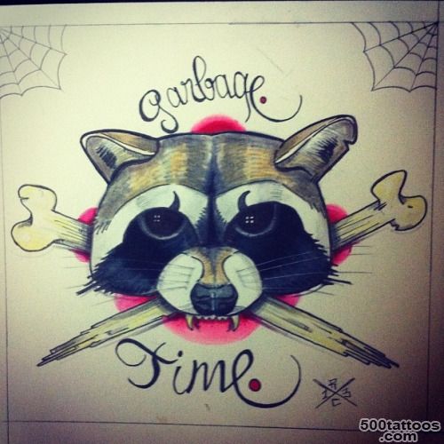 R1CKY CROZ4Y (Mathieu Crozat) 1LLUSTR4T1ONS  #raccoon #tattoo ..._47