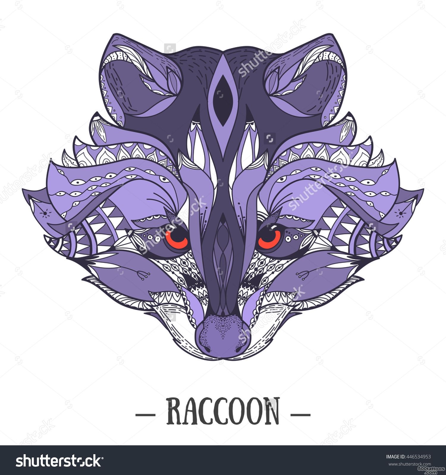 Raccoon Tattoo Stock Photos, Images, amp Pictures  Shutterstock_50