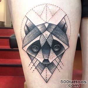45+ Best Raccoon Tattoos_3
