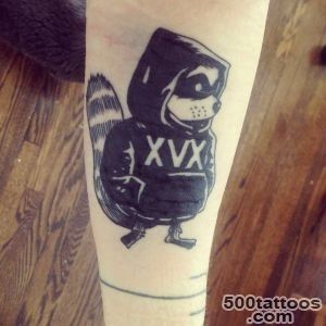 funnndock New xvx raccoon tattoo! Drawn for me by   SCHISM _9