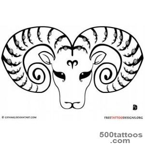 35 Aries Tattoos  Ram Tattoo Designs_49