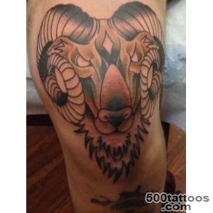 Beautiful ram tattoo on collarbone   Tattooimagesbiz_45