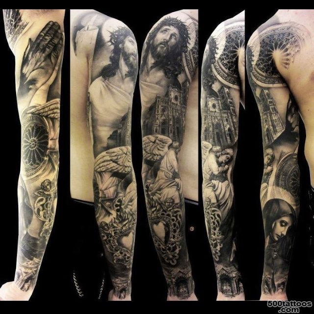 80+ Awesome Examples of Full Sleeve Tattoo Ideas  Religious ..._26