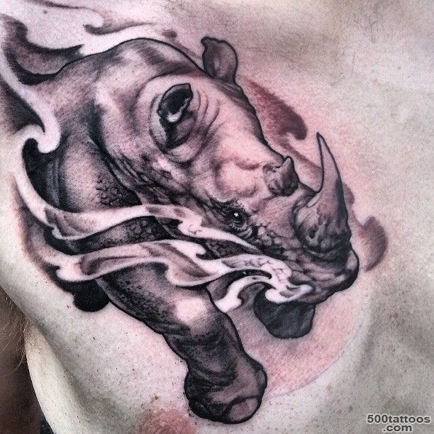 9+ Rhino Tattoo Design Ideas And Samples_4
