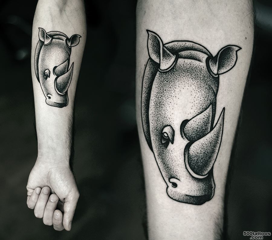 29 Rhino Tattoos   Meanings, Photos, Designs for men and women_18