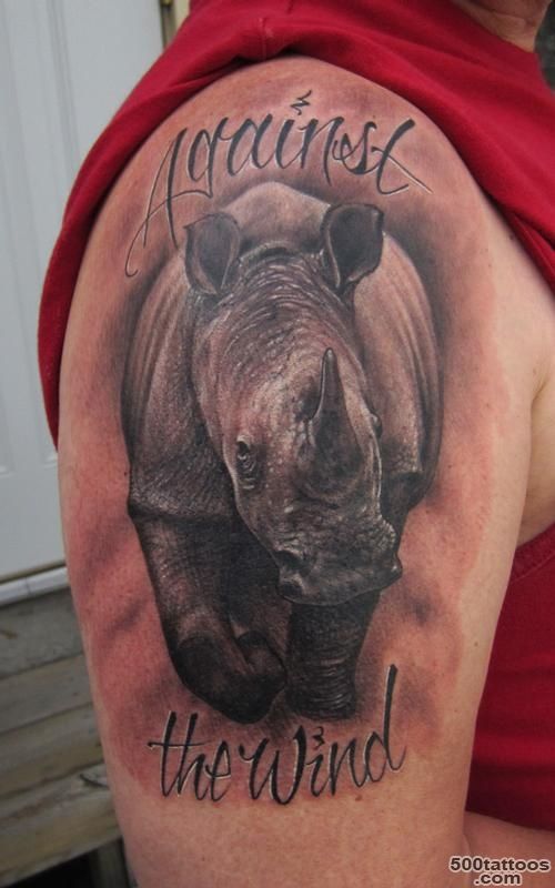 29 Rhino Tattoos   Meanings, Photos, Designs for men and women_25