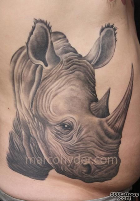 30+ Outstanding Rhino Tattoos_1