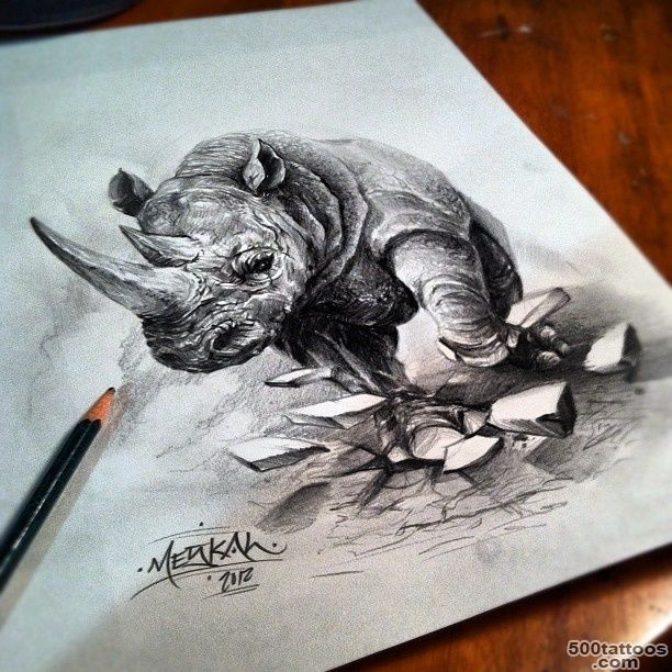 1000+ ideas about Rhino Tattoo on Pinterest  Jaguar Tattoo ..._5