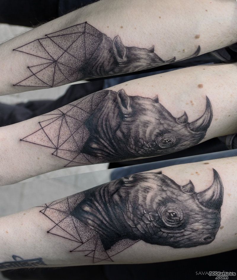 DeviantArt More Like Rhino Tattoo by Moviemetal3_37