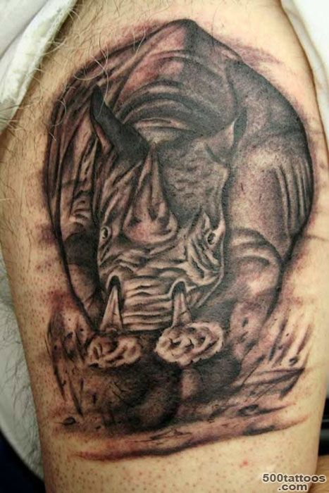 Pin Rhino Tattoos Tattoo Pictures on Pinterest_36
